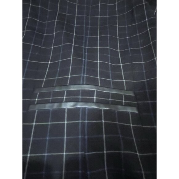 PEACE OF CLOTH Black/Blue Checkered BLAZER  -Extra Large XL - Picture 11 of 12